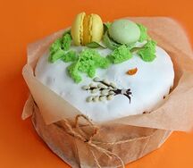 Кулич с апельсиновыми цукатами