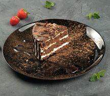 Чизкейк с брауни и карамелью