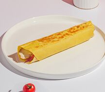 Курай с запеченной курицей, овощами и соусом гриль