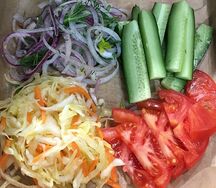 Овощи к шашлыку