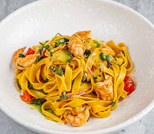 Паста Тальятелле с креветками