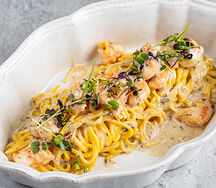 Спагеттини с креветками