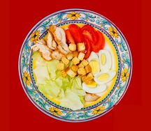 Салатик Цезарь с курочкой