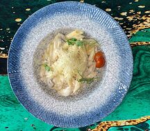 Сливочное пенне с курицей и лесными грибами