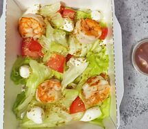 Салат с креветками