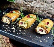 Рулеты с баклажанами