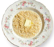 Каша овсяная с вареным яйцом