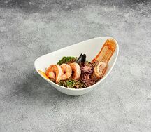 WOK Креветки с морепродуктами