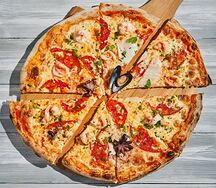 Пицца с морепродуктами