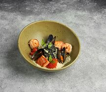 Спагетти Нери с морепродуктами