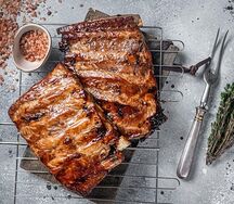 Шашлык из cвинoго края 1 кг