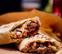 Шаурма со свининой гигант