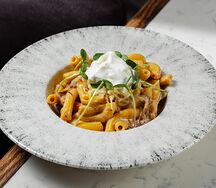 Маккерони с брискетом