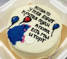 Бенто-торт Когда-то у тебя будет крутая Ауди, а пока есть мы и торт