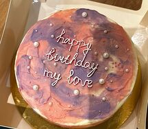 Бенто-торт Happy bithday my love (розовый)