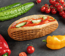 Хот-дог с сосиской