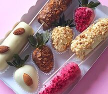 Клубника и бананы в шоколаде мини-набор