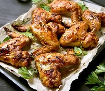 Крылышки куриные на мангале