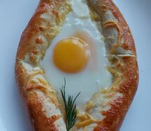 Хачапури Лодочка мясная с овощами