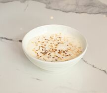 Гречневая каша с муссом из пармезана