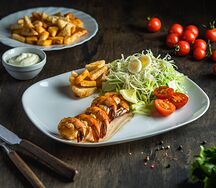 Салат Цезарь с креветкой