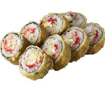 Жареный ролл с морским окунем