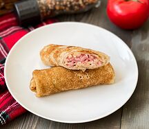 Блинчики с ветчиной и сыром