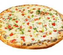 Пицца с куриной печенью большая