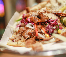 Шаурма на тарелке