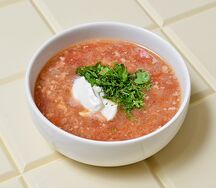 Суп с томатами и фаршем