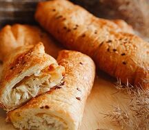 Снек с курицей и сыром