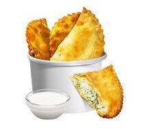 Чебуречки с сыром и творогом