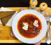 Борщ с мясом