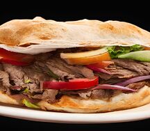 Донер Noж и мясо Свинка с дымком