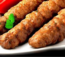 Комбо Люля-кебаб из говядины с овощами гриль