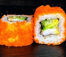 Калифорния с креветкой Нож и Мясо