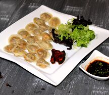 Пельмени с кимчи