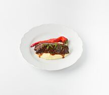 Брискет с картофельным пюре