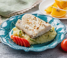 Филе судака на гриле с пюре