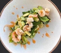 Салат Авокадо с креветками