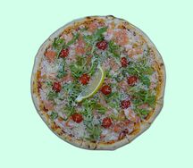 Пицца Лосось с креветкой