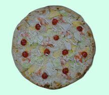 Пицца Цезарь с креветкой