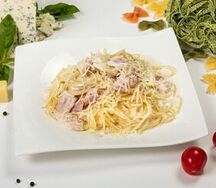 Карбонара со спагетти