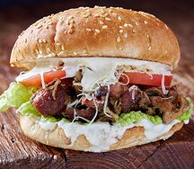 Бургер Цезарь с курицей