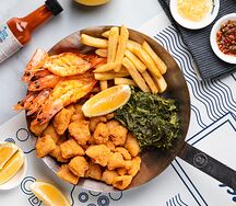 Креветки и кальмары