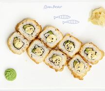 Ролл Калифорния Фрай креветки