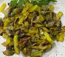 Картофель, жаренный с грибами