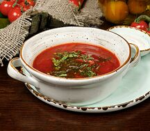 Борщ со сметаной