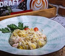 Паста с лососем