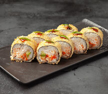 Ролл Темпура с угрем и крабом